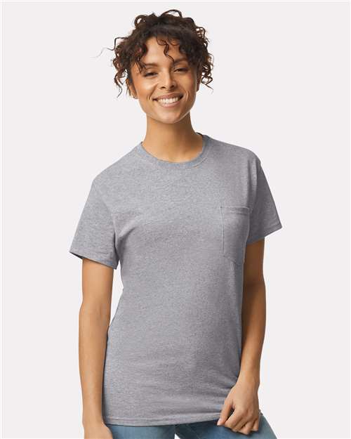 Ultra Cotton® Pocket T-Shirt - Sport Grey -   -