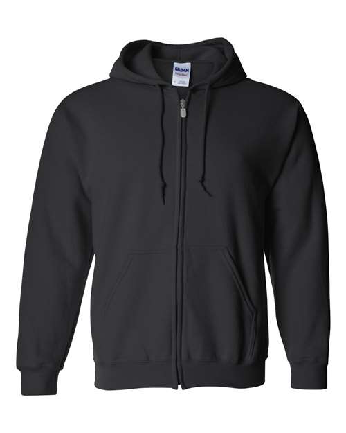 Heavy Blend™ Full-Zip Hooded Sweatshirt - Black -   -