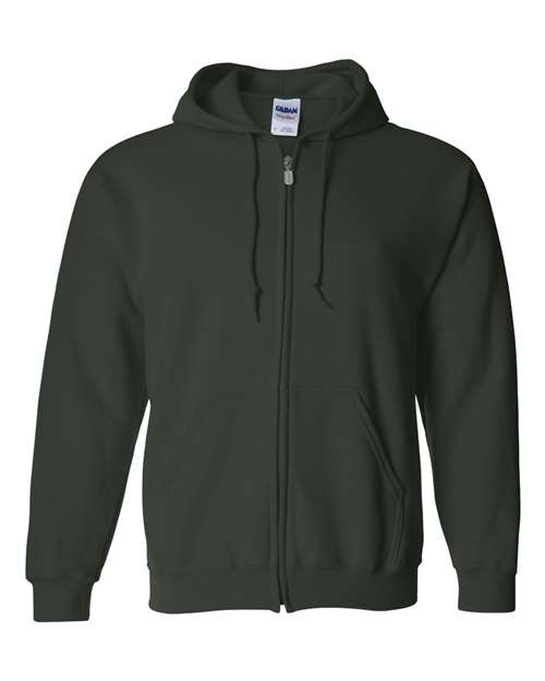 Heavy Blend™ Full-Zip Hooded Sweatshirt - Forest -   -