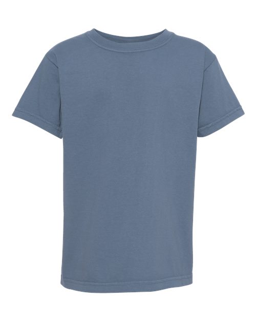 Garment-Dyed Youth Heavyweight T-Shirt - Blue Jean -   -