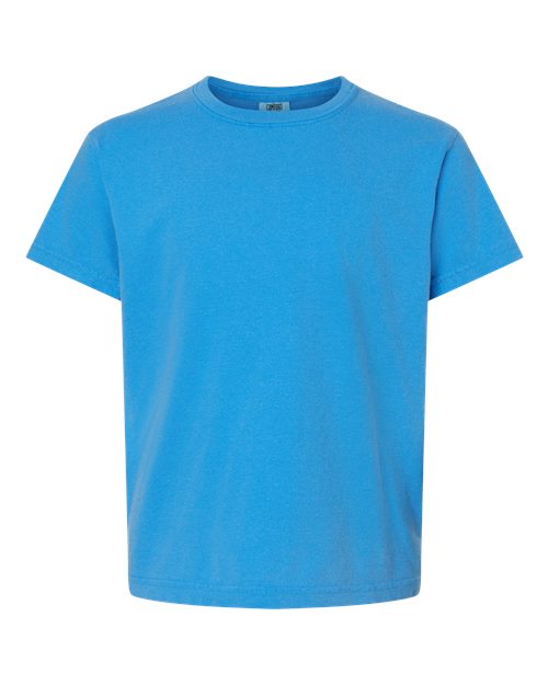 Garment-Dyed Youth Heavyweight T-Shirt - Royal Caribe -   -