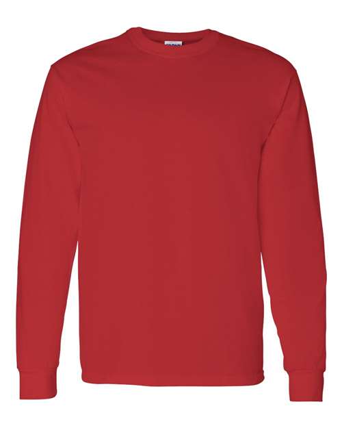 Heavy Cotton™ Long Sleeve T-Shirt - Red -   -