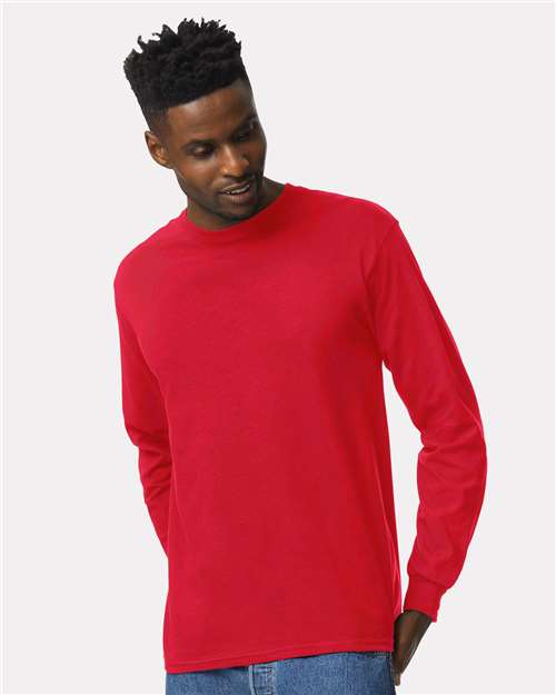 Ultra Cotton® Long Sleeve T-Shirt - Red -   -