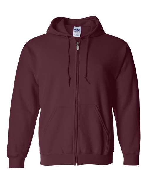 Heavy Blend™ Full-Zip Hooded Sweatshirt - Maroon -   -