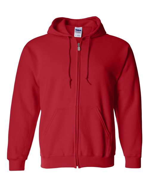 Heavy Blend™ Full-Zip Hooded Sweatshirt - Red -   -