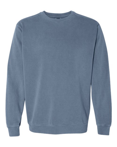 Garment-Dyed Sweatshirt - Blue Jean -   -