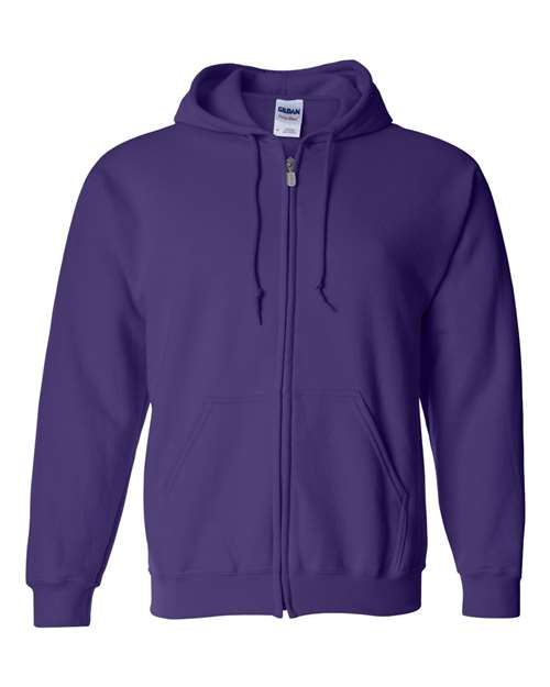 Heavy Blend™ Full-Zip Hooded Sweatshirt - Purple -   -