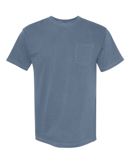 Garment-Dyed Heavyweight Pocket T-Shirt - Blue Jean -   -