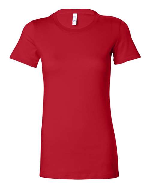 Women's Slim Fit Tee - Red -   -