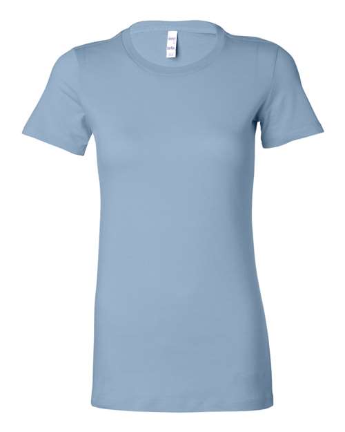 Women's Slim Fit Tee - Baby Blue -   -