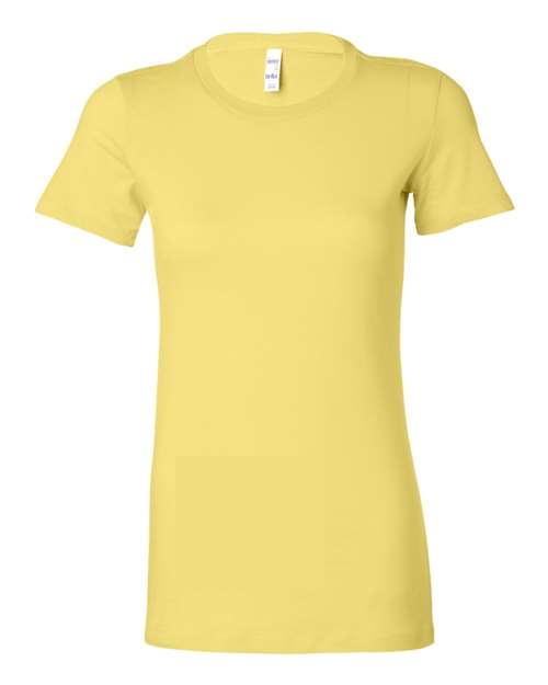 Women's Slim Fit Tee - Yellow -   -