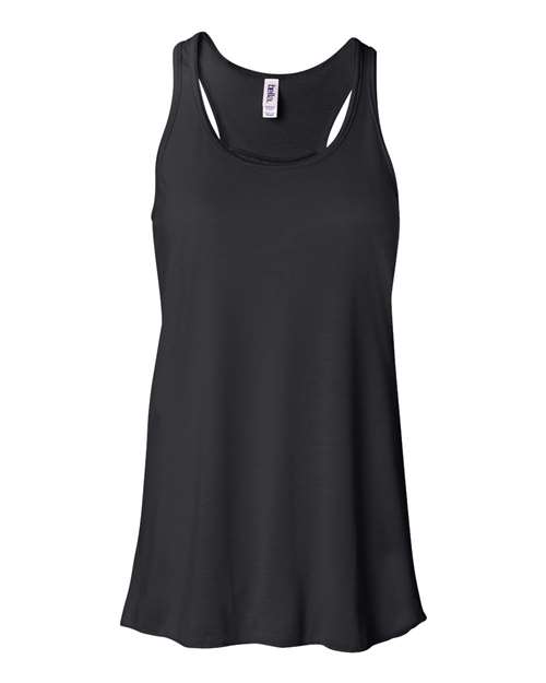 Women's Flowy Racerback Tank - Black -   -