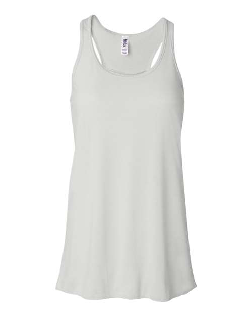 Women's Flowy Racerback Tank - White -   -
