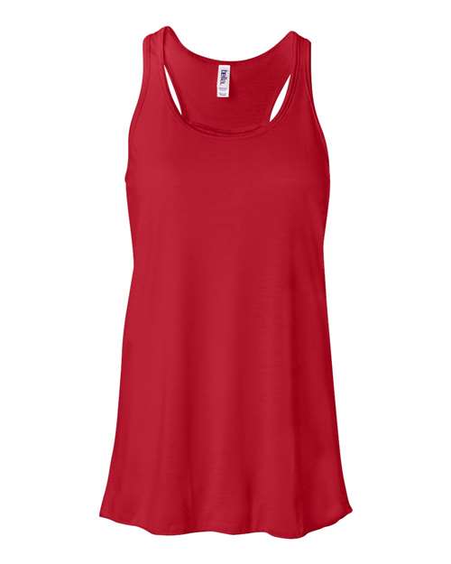 Women's Flowy Racerback Tank - Red -   -