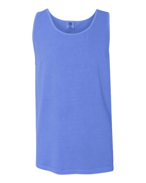 Garment-Dyed Heavyweight Tank Top - Flo Blue -   -