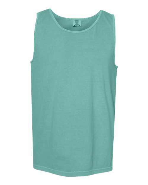 Garment-Dyed Heavyweight Tank Top - Seafoam -   -