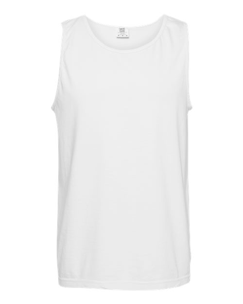 Garment-Dyed Heavyweight Tank Top - White -   -