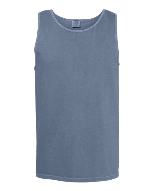 Garment-Dyed Heavyweight Tank Top - Blue Jean -   -
