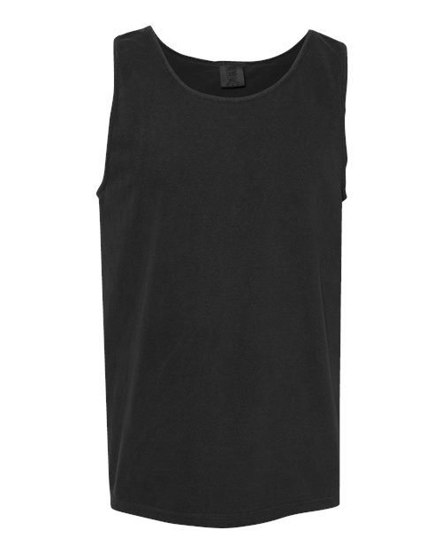 Garment-Dyed Heavyweight Tank Top - Black -   -
