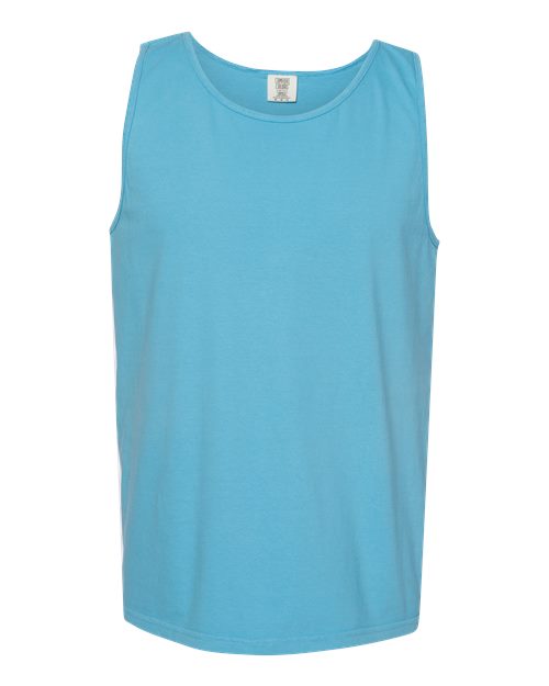 Garment-Dyed Heavyweight Tank Top - Sapphire -   -