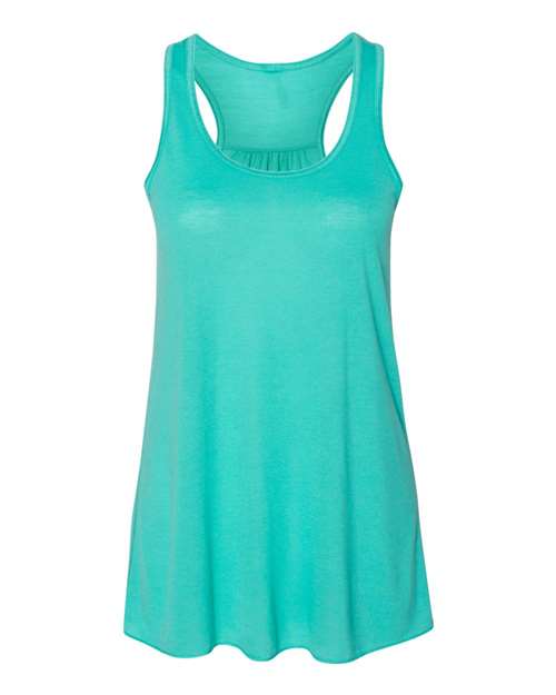Women's Flowy Racerback Tank - Teal -   -