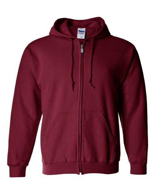 Heavy Blend™ Full-Zip Hooded Sweatshirt - Cardinal Red -   -