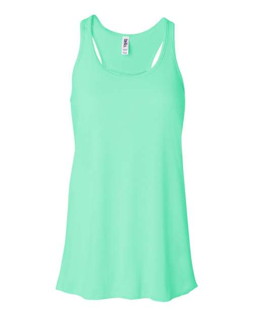 Women's Flowy Racerback Tank - Mint -   -