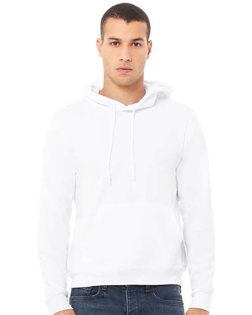 Sponge Fleece Hoodie - White -   -