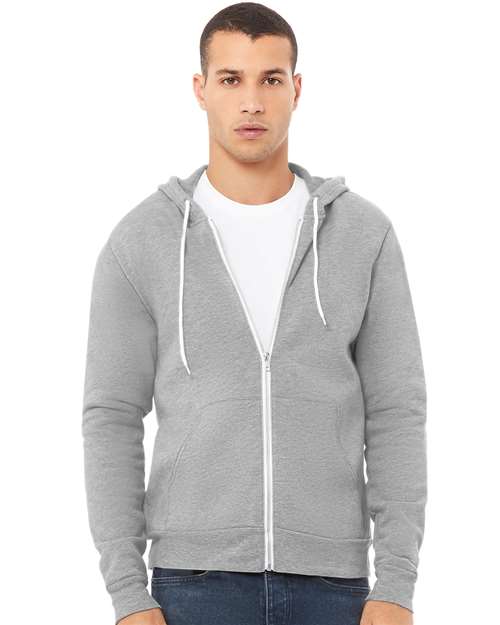 Sponge Fleece Full-Zip Hoodie - Athletic Heather -   -