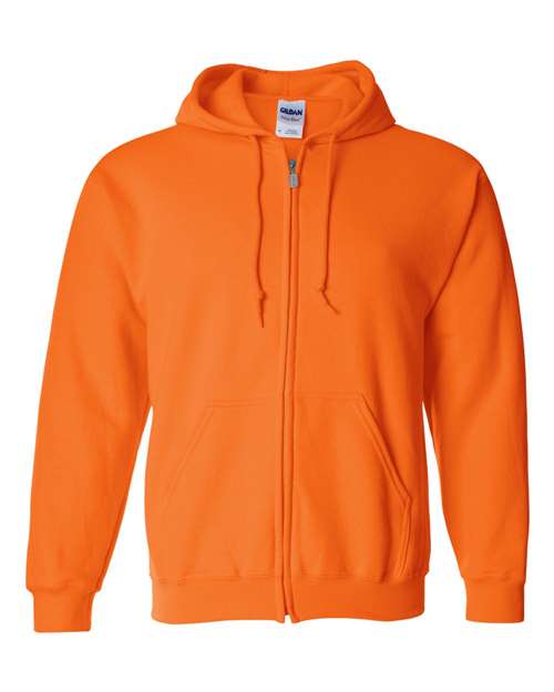 Heavy Blend™ Full-Zip Hooded Sweatshirt - Safety Orange -   -