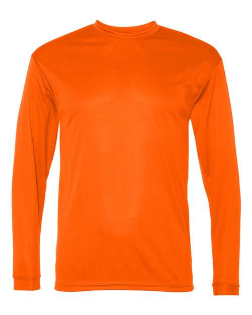 Performance Long Sleeve T-Shirt - Safety Orange -   -