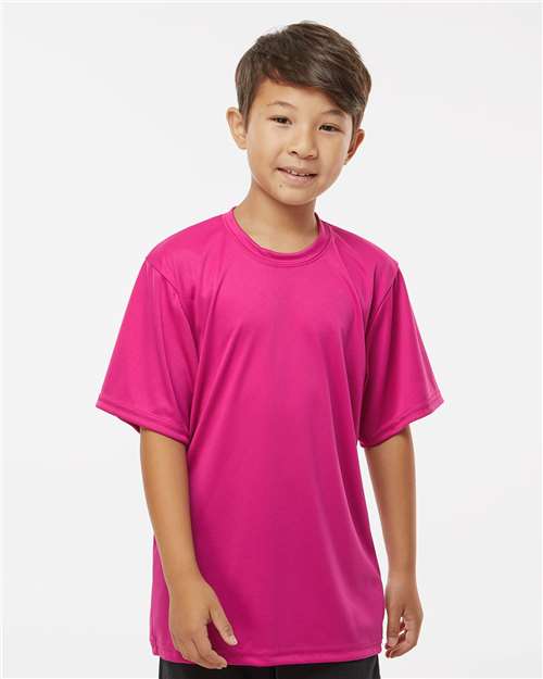 Youth Performance T-Shirt - Hot Pink -   -