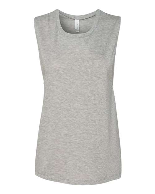 Women's Flowy Scoop Muscle Tank - Athletic Heather -   -