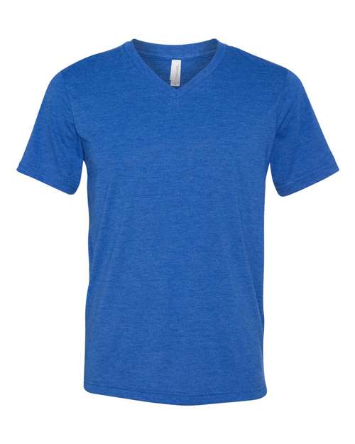 Triblend V-Neck Short Sleeve Tee - True Royal Triblend -   -