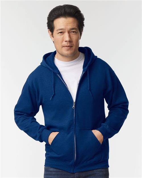 Heavy Blend™ Full-Zip Hooded Sweatshirt - Ash -   -