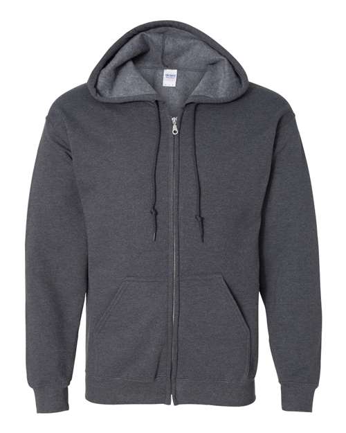 Heavy Blend™ Full-Zip Hooded Sweatshirt - Dark Heather -   -