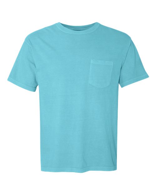 Garment-Dyed Heavyweight Pocket T-Shirt - Lagoon -   -