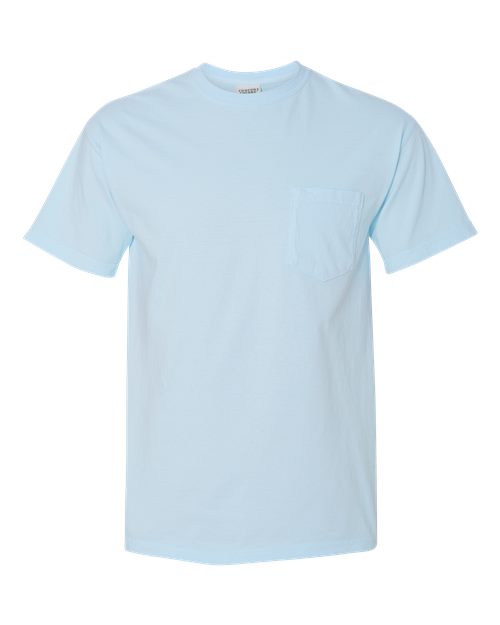 Garment-Dyed Heavyweight Pocket T-Shirt - Chambray -   -