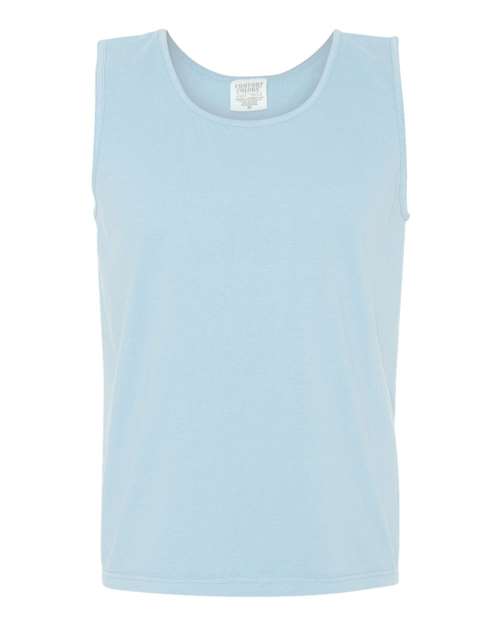Garment-Dyed Heavyweight Tank Top - Chambray -   -