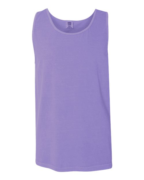 Garment-Dyed Heavyweight Tank Top - Violet -   -