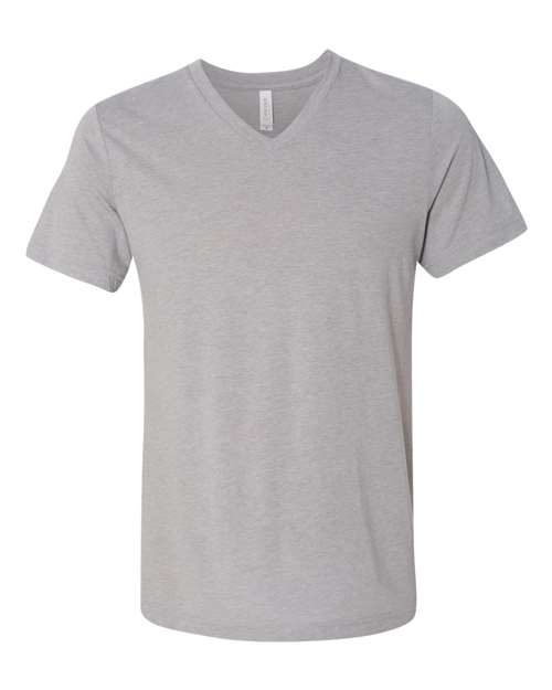 Triblend V-Neck Short Sleeve Tee - Athletic Grey Triblend -   -