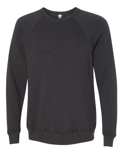 Sponge Fleece Raglan Crewneck Sweatshirt - Dark Grey -   -