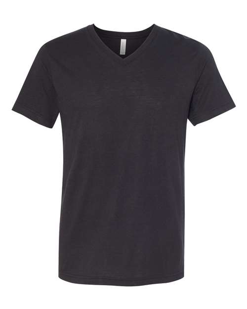 Triblend V-Neck Short Sleeve Tee - Solid Black Triblend -   -