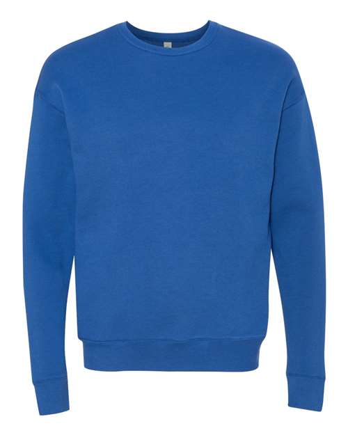 Sponge Fleece Drop Shoulder Crewneck Sweatshirt - True Royal -   -