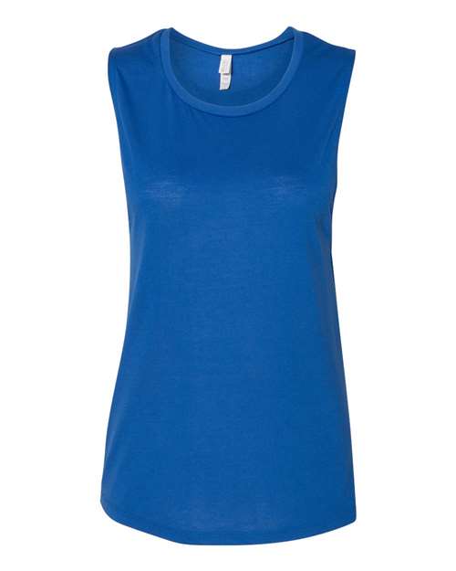 Women's Flowy Scoop Muscle Tank - True Royal -   -
