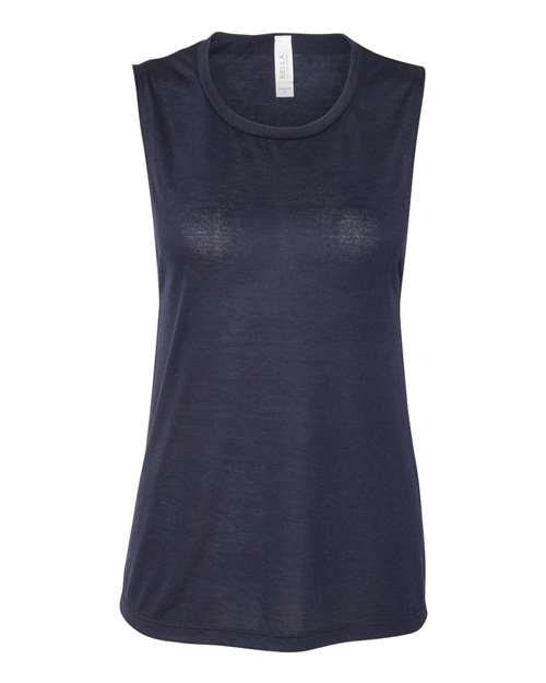 Women's Flowy Scoop Muscle Tank - Midnight -   -