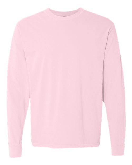 Garment-Dyed Heavyweight Long Sleeve T-Shirt - Blossom -   -