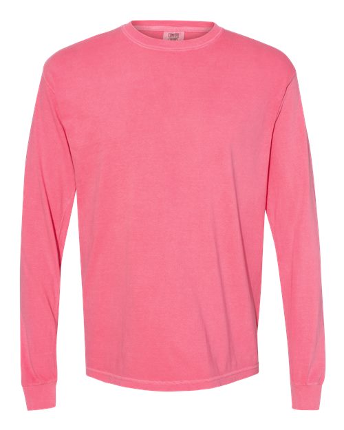Garment-Dyed Heavyweight Long Sleeve T-Shirt - Crunchberry -   -