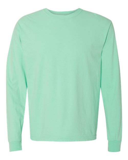 Garment-Dyed Heavyweight Long Sleeve T-Shirt - Island Reef -   -