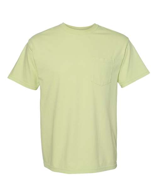 Garment-Dyed Heavyweight Pocket T-Shirt - Celadon -   -
